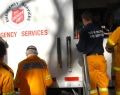 Salvation Army personnel and volunteers are providing breakfast, lunch and dinner to people