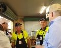 Prime Minister with SAES at South Queensland's bushfire affected area