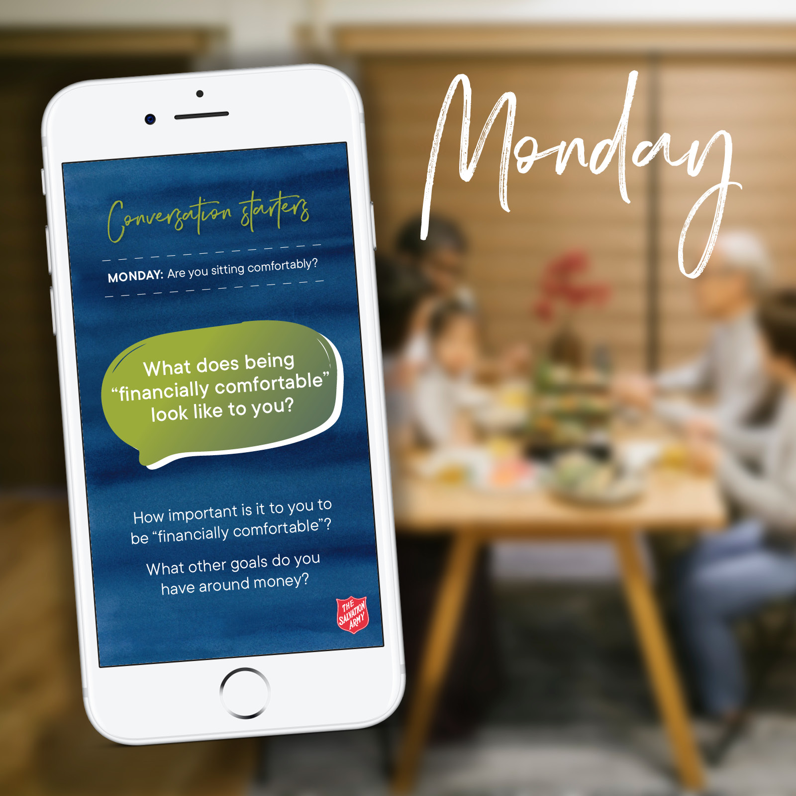 Discuss financial comforts and goals